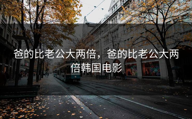 爸的比老公大两倍，爸的比老公大两倍韩国电影