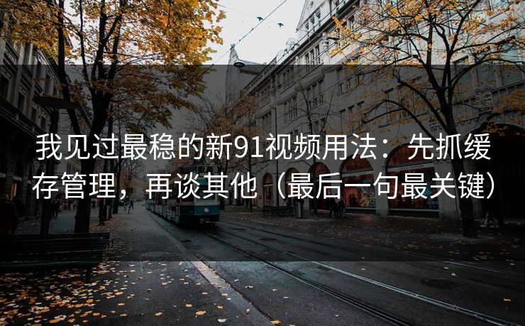 我见过最稳的新91视频用法：先抓缓存管理，再谈其他（最后一句最关键）  第1张